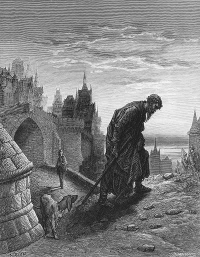 The Mariner, Having Finished His Story, Turns to Leave, While His Listener, the Wedding Guest Gazes on Him in Wonderment and Sadness, Scene from 